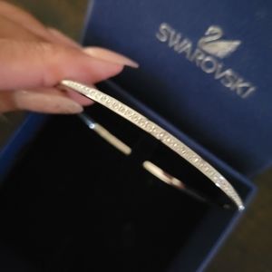 Silver Swarovski Bangle